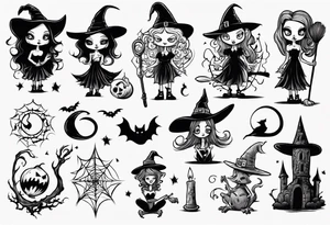 witch tattoo idea