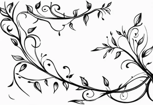 vines tattoos with thorns on shoulder from arm down tattoo idea