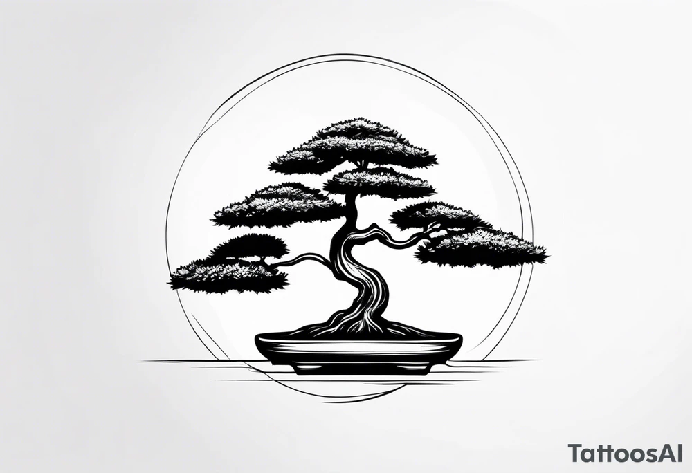 bonsai tree tattoo idea