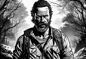 the walking dead rick tattoo idea