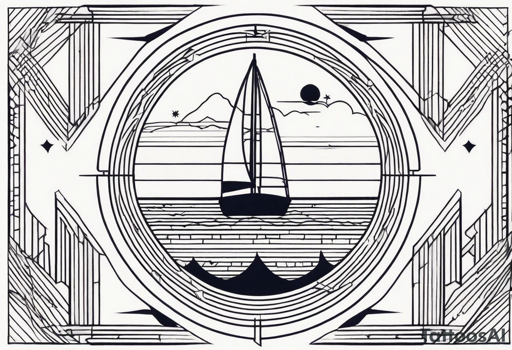 geometric tattoo idea