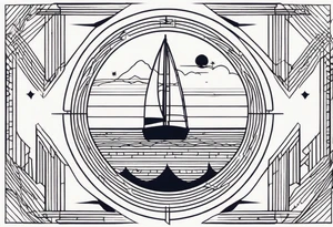 geometric tattoo idea