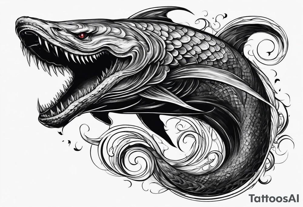 Evil leviathan tattoo idea