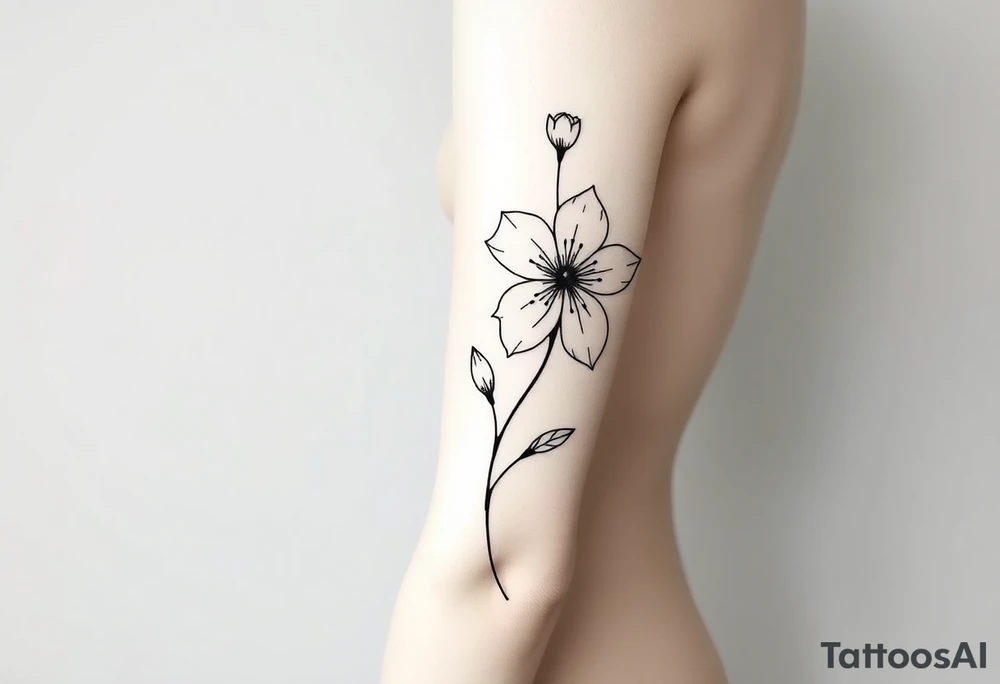 Flower that represents a he birth months april tattoo idea