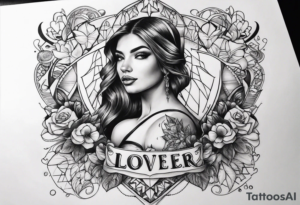 Tattoo with the name of lover and the date of first meet and towards infinity tattoo idea