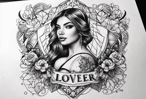 Tattoo with the name of lover and the date of first meet and towards infinity tattoo idea
