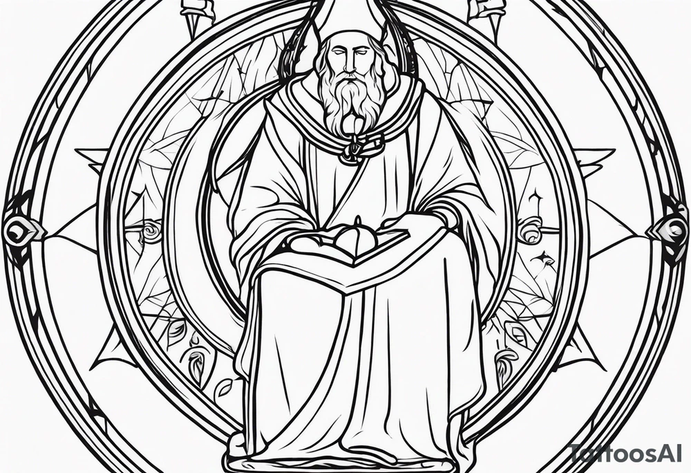 Hierophant tarot card tattoo idea