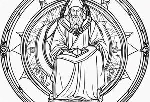 Hierophant tarot card tattoo idea