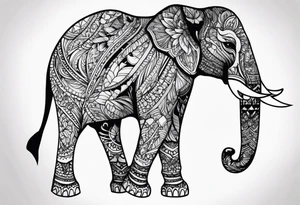 Majestic Elephant tattoo idea
