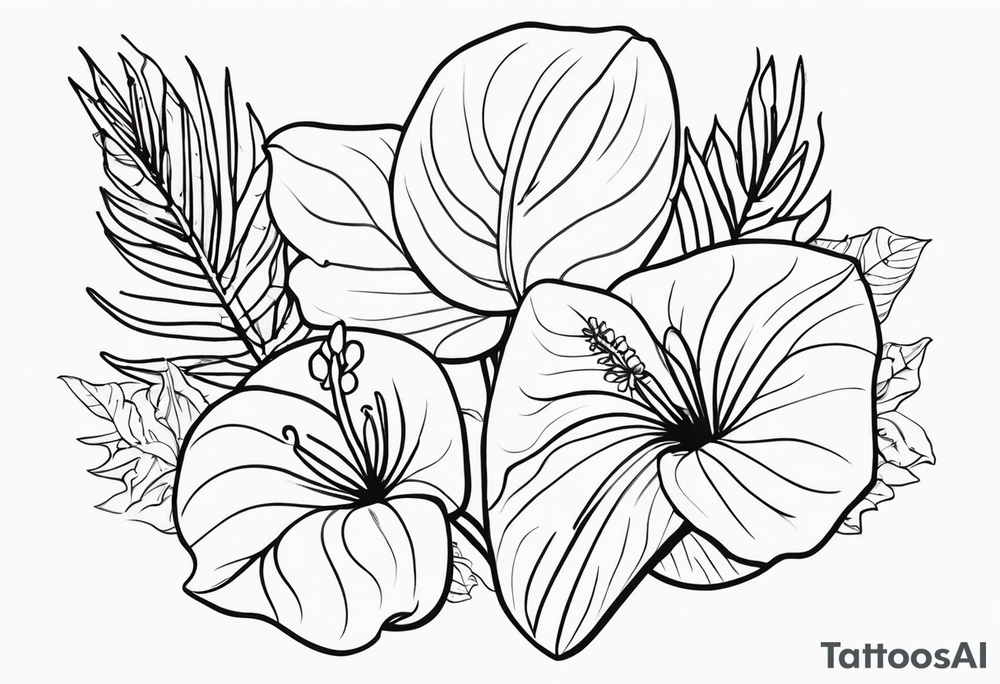 Fais moi un bouquet de fleurs avec des anthuriums et des oeillets !!! Les deux ensemble tattoo idea