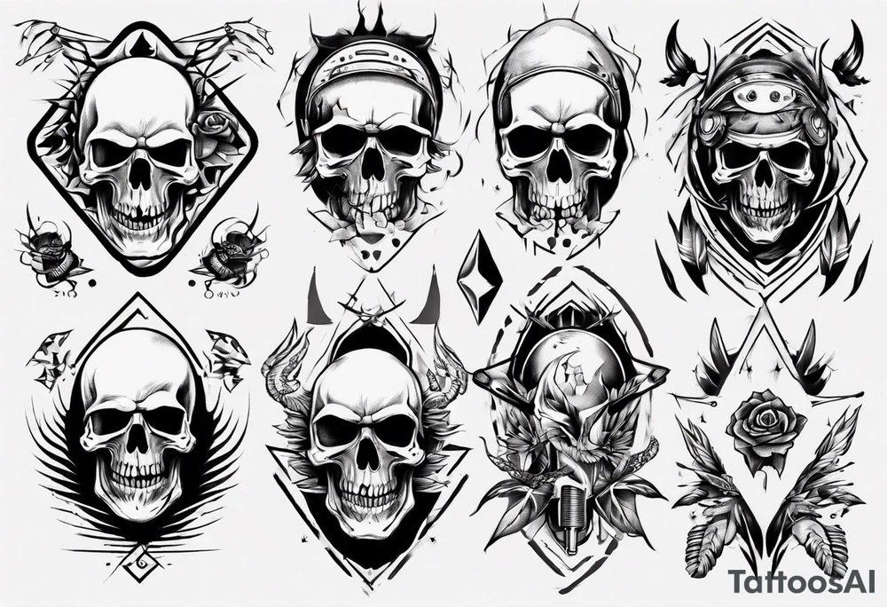 sexy biker tattoo idea