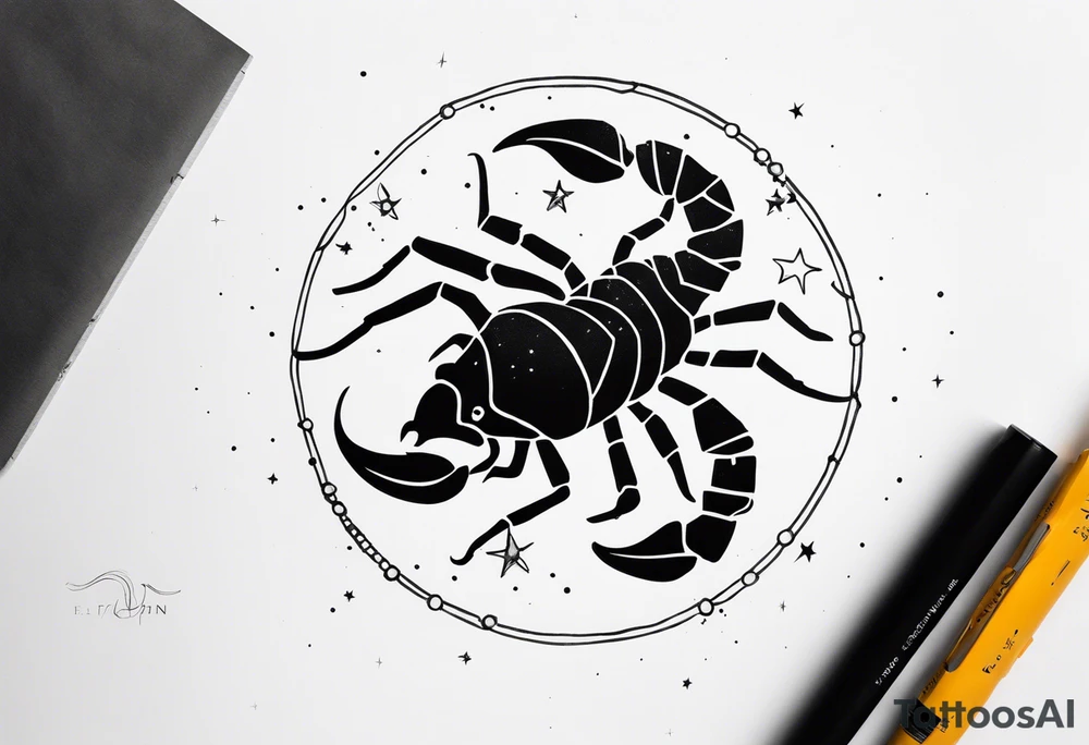 Scorpio Constellation tattoo idea