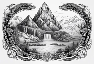 Valhalla norse heritage tattoo idea