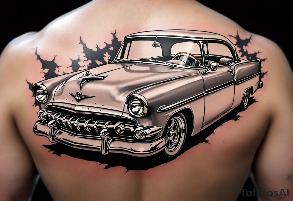 1956 Plymouth Belvedere tattoo idea
