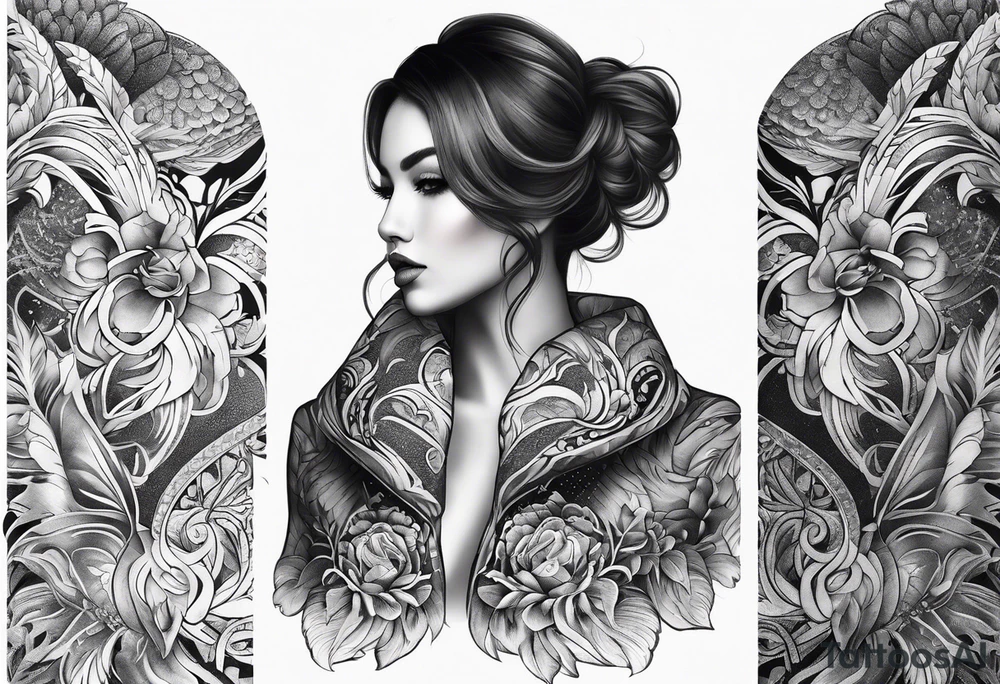 Full body sleeve tattoo idea