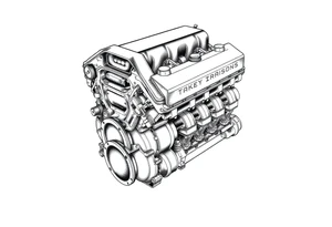 LS3 engine block tattoo idea