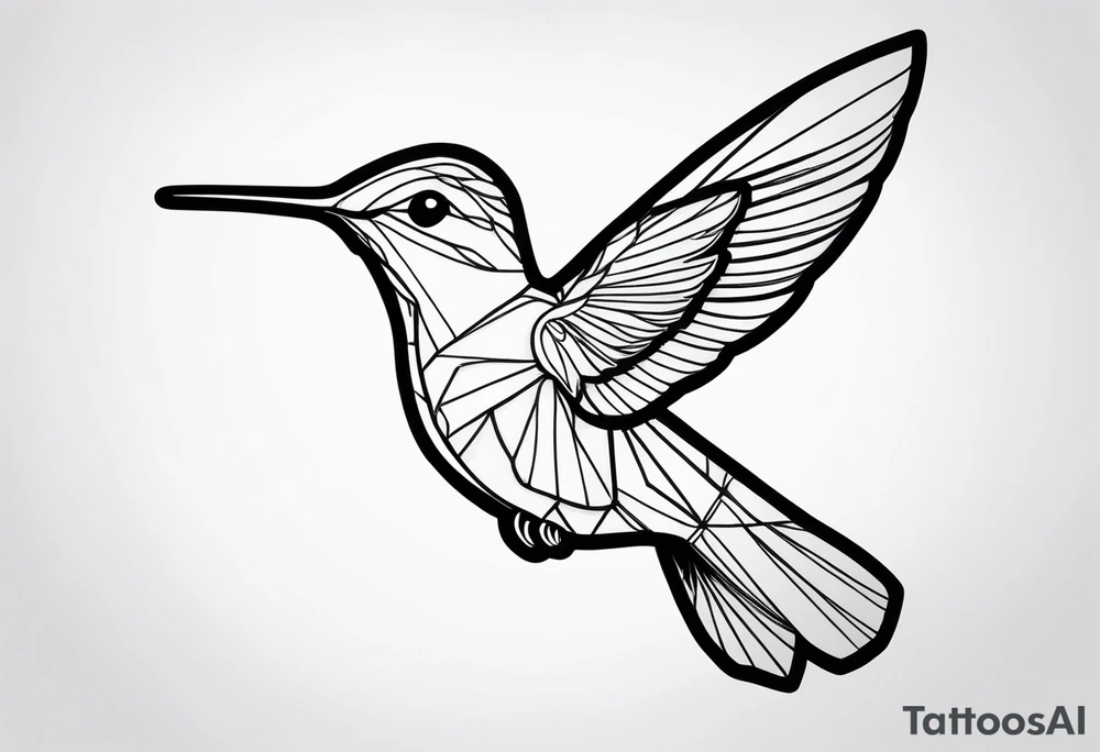 Hummingbird tattoo idea