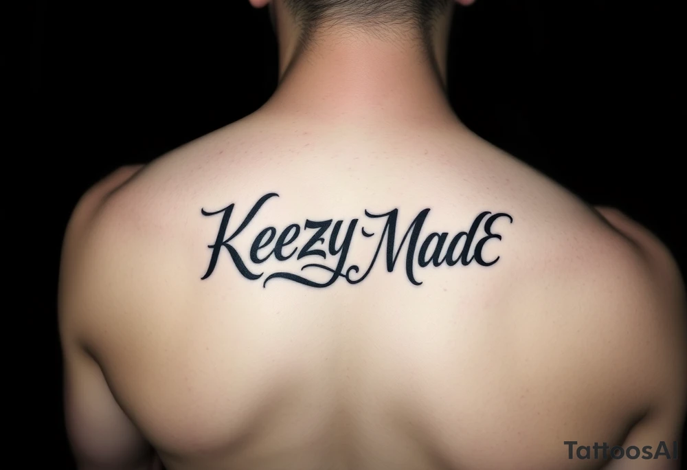 letters only fancy twisted and intertwined through one another (KeezY MadE ) almost like one line tattoo idea
