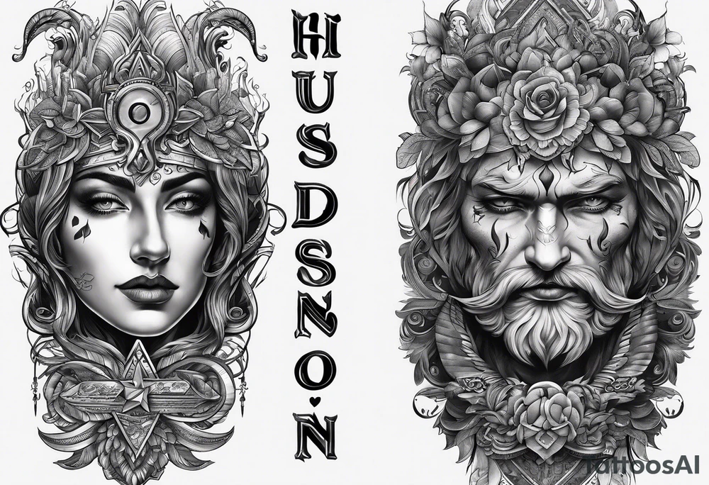 Inscribe 'Hudson Sugden' on both forearms, one name per arm. tattoo idea