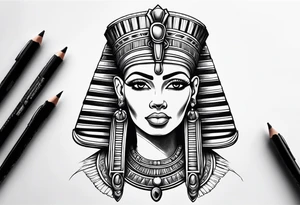 Egyptian queen tattoo idea