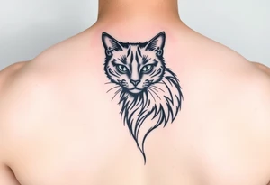 black cat tattoo idea