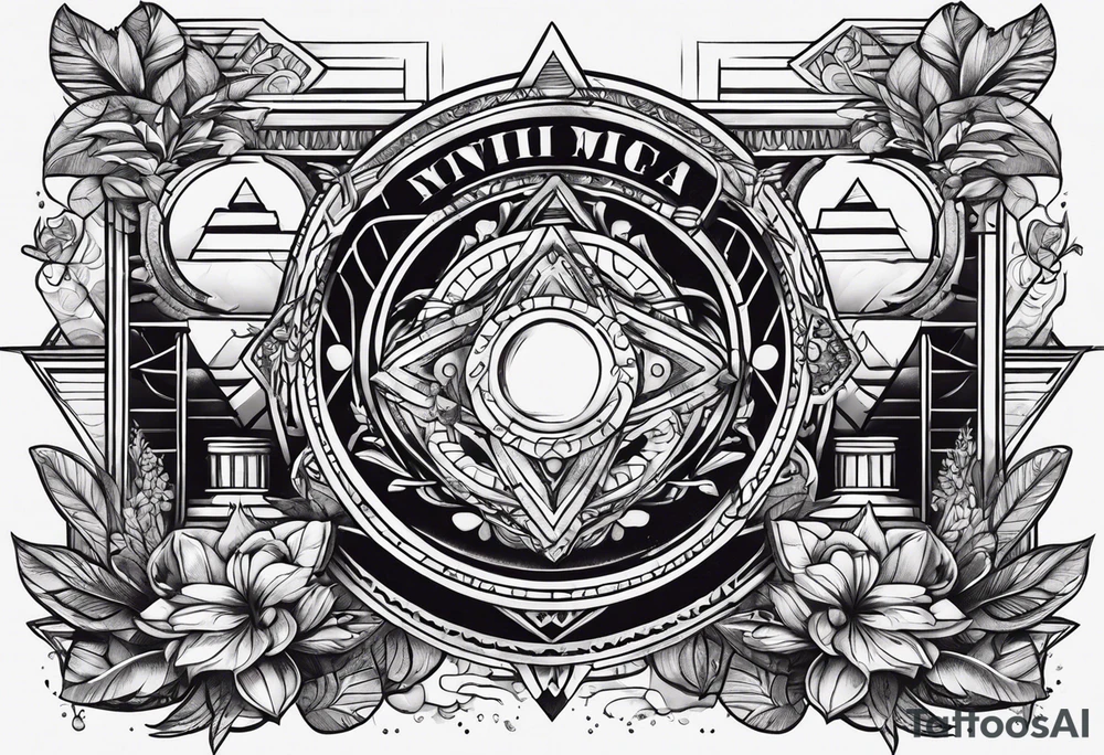 Clothes and money tattoo idea