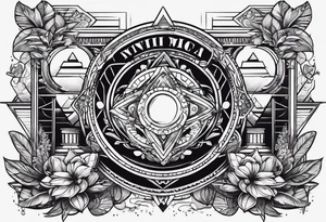 Clothes and money tattoo idea