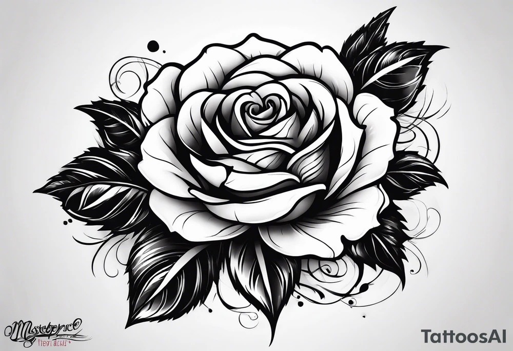 rose tattoo idea