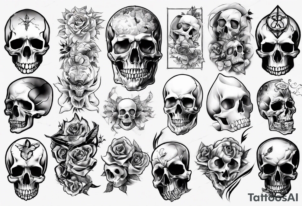 random, anything except skull tattoo idea
