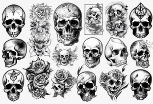 random, anything except skull tattoo idea