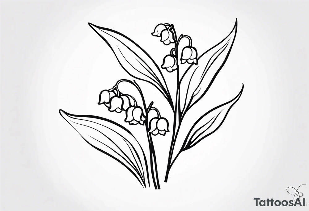 Lily of the valley tattoo idea