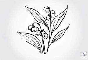 Lily of the valley tattoo idea