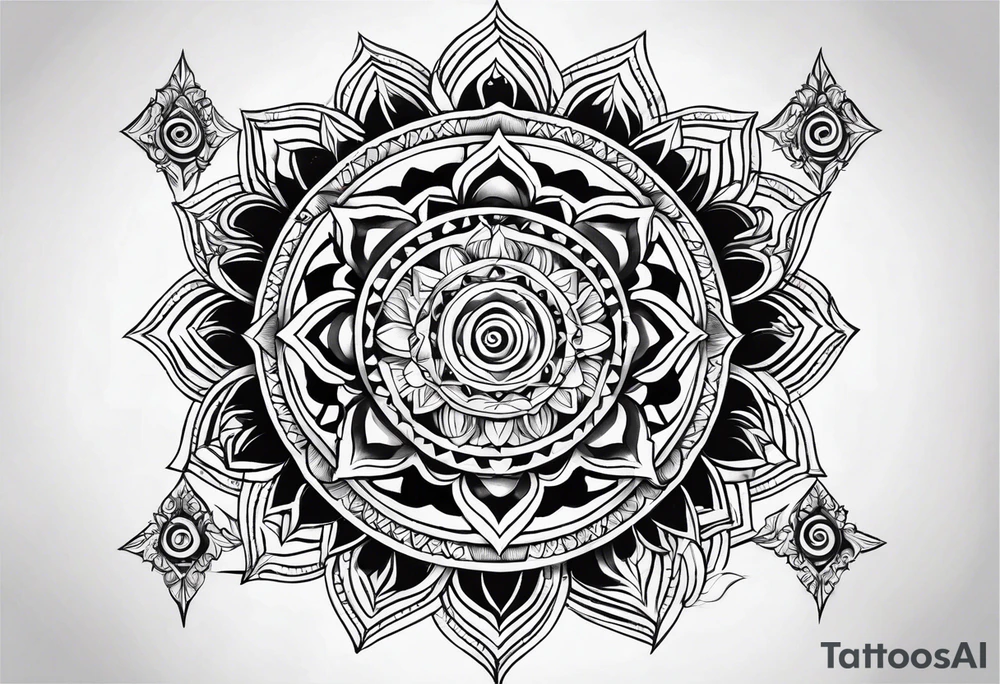 Chakra spiritual earthly tattoo idea