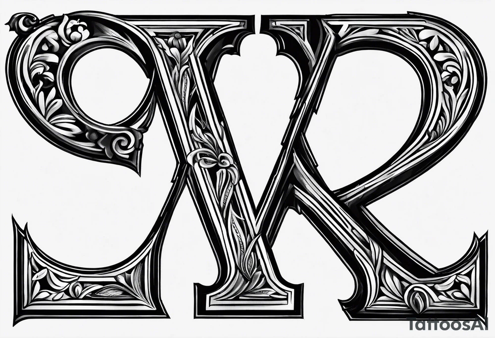 The letter “Y.” For on my bicep. I want the letter to be minimal but oldschool and powerfull tattoo idea