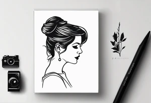 polaroid-picture silhouette tattoo idea