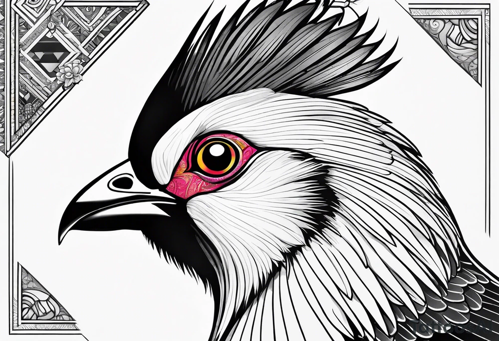 Turaco bird tattoo idea