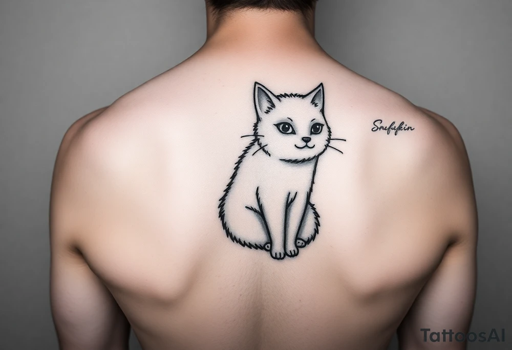 Snufkin like a ghost tattoo idea