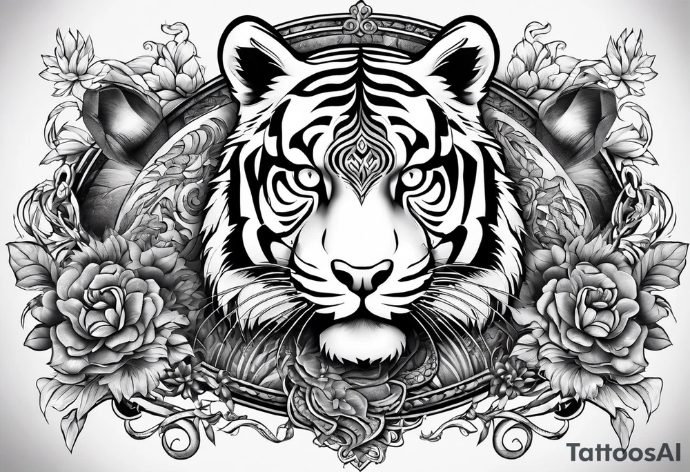 chinesische Mauer mit Tiger Ratte und schlange tattoo idea chinesische Mauer mit Tiger Ratte und schlange tattoo idea