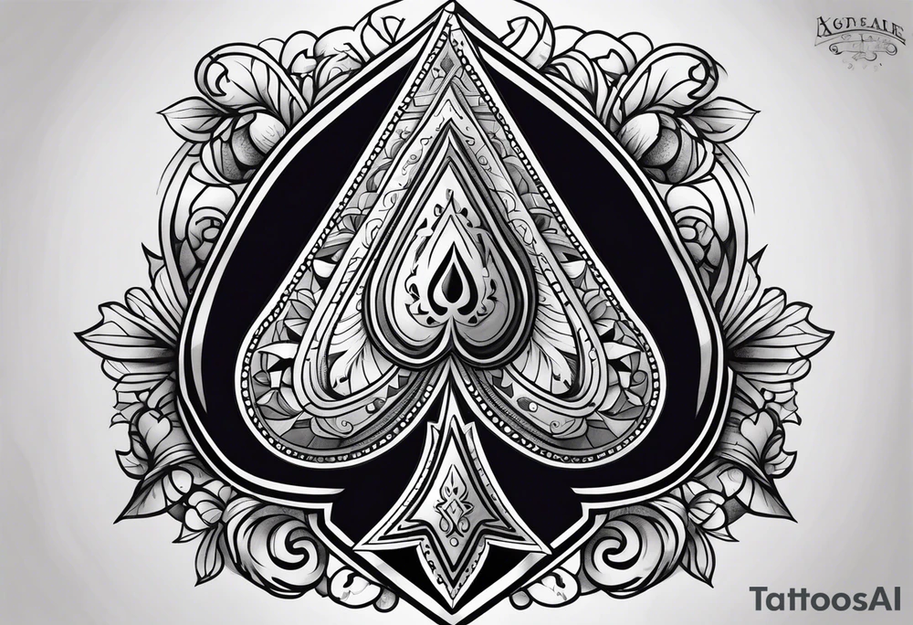 Ace of spades tattoo idea