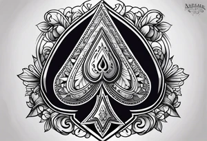 Ace of spades tattoo idea