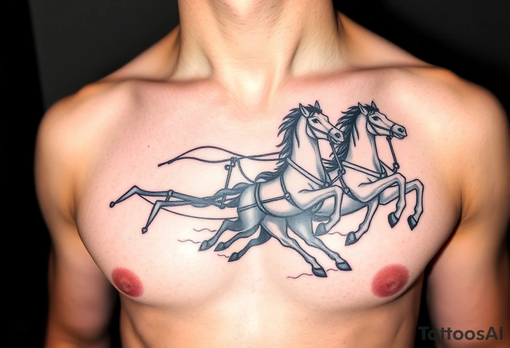 Chariot horses tattoo idea