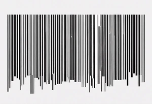 Happiness into a barcode tattoo idea