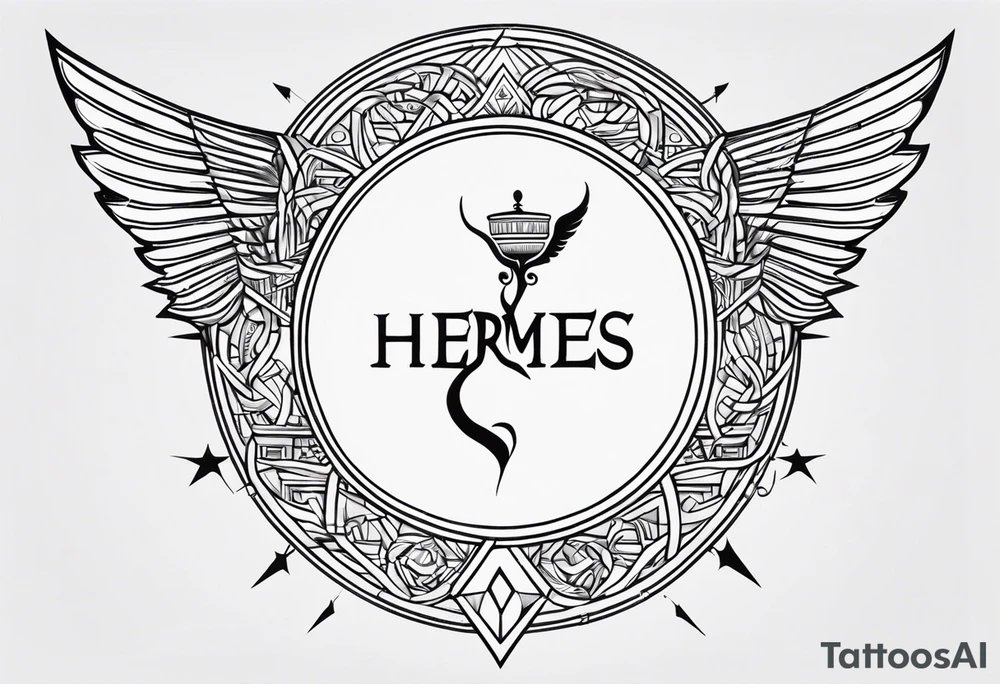 Staff of hermes
Small
Black and white tattoo idea