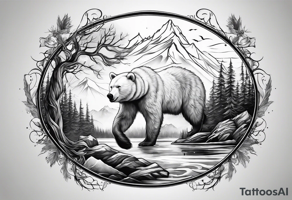 polar perspective tattoo idea