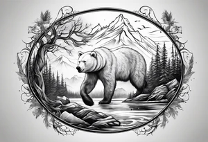 polar perspective tattoo idea