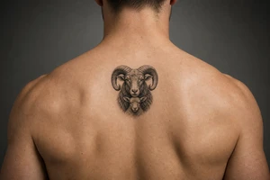 Mother ram baby ram tattoo idea