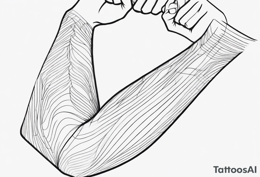 LINES FROM SHOULDERS TO WRISTS tattoo idea