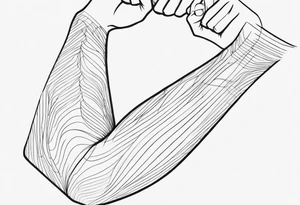 LINES FROM SHOULDERS TO WRISTS tattoo idea