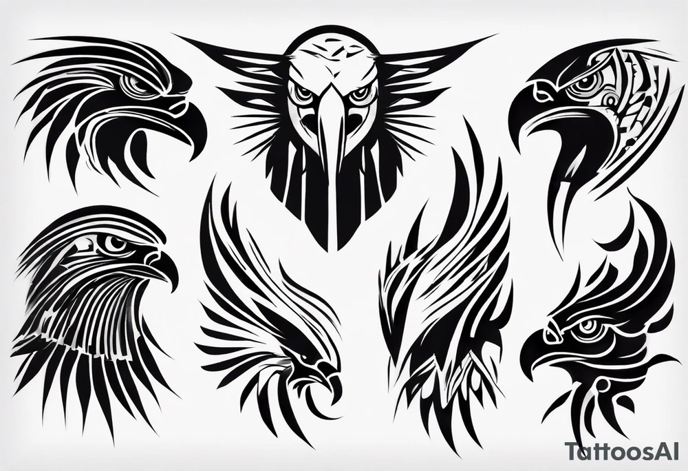 kora mountains eagles tattoo idea