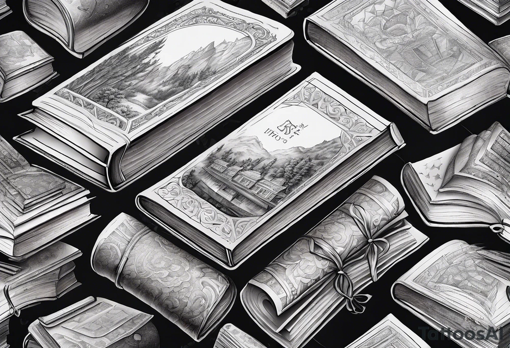 Books tattoo idea